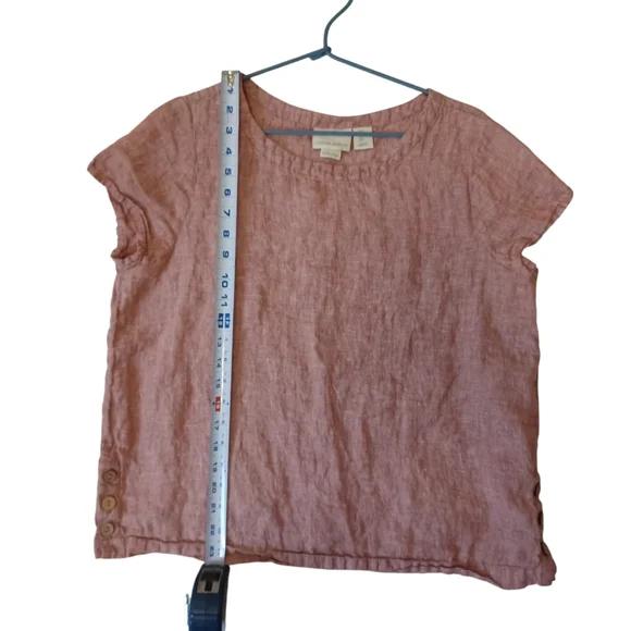 100% Linen Shirt by Cynthia Rowley Women's Large - Picture 6 of 9